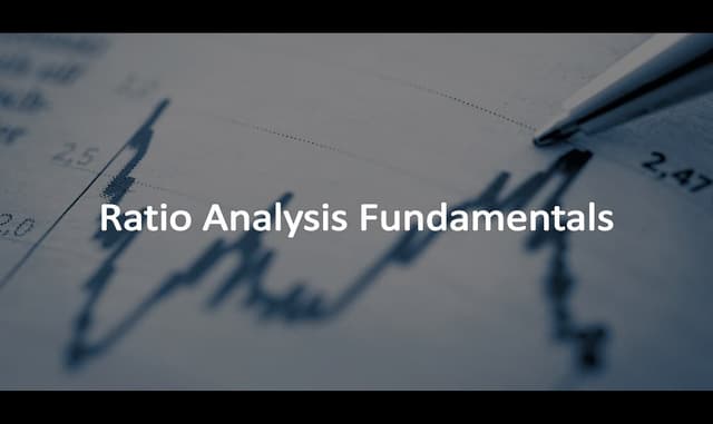 Ratio Analysis Fundamentals